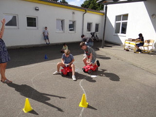 Beim Sommerfest in der FES Heidenheim Grundschule