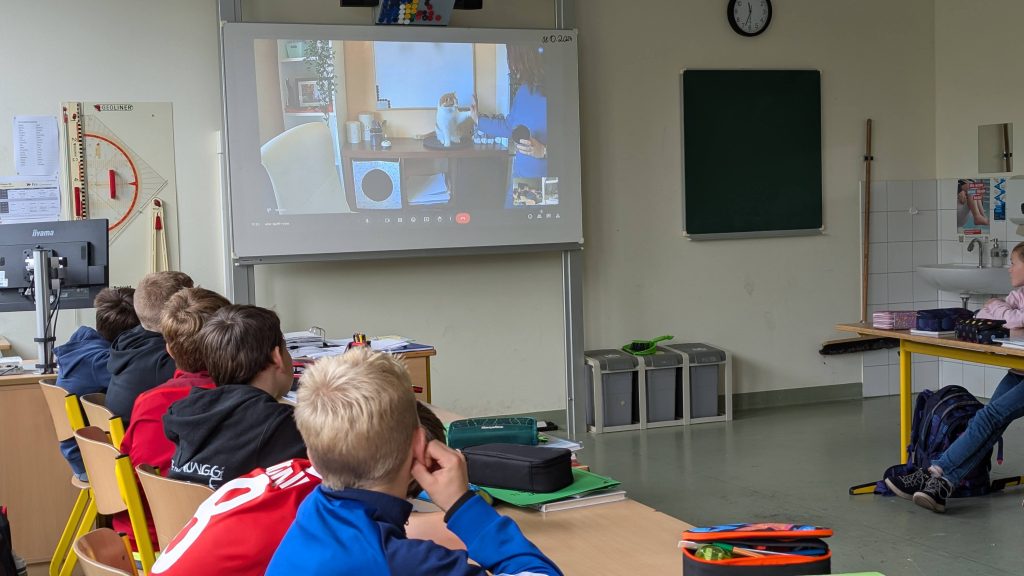 Eine Katzentrainerin besuchte unsere Jahrgangsstufe 5 unserer FES Realschule und unseres FES Gymnasium.