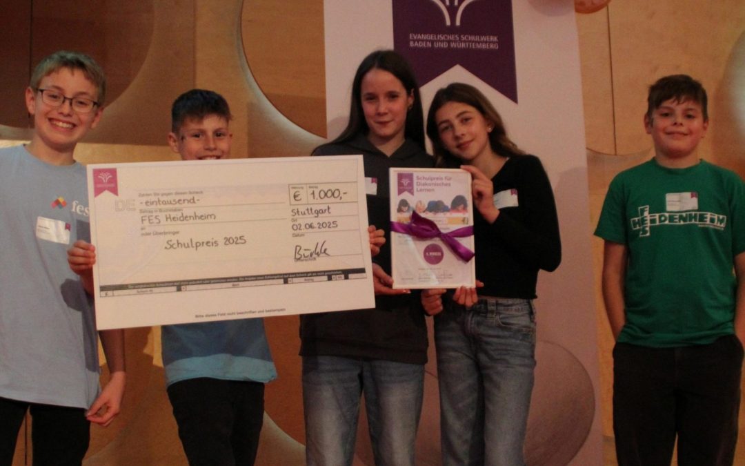 Preisgekrönt: FES-Gymnasium und FES-Realschule beim diesjährigen Schulpreis 2025 ausgezeichnet!